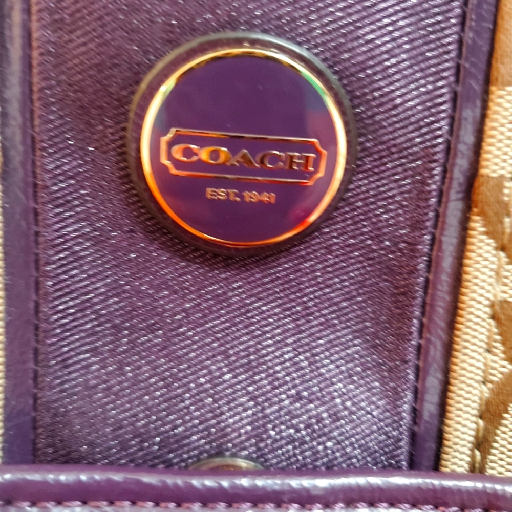 Coach Brown Tote - Picture 3 of 14